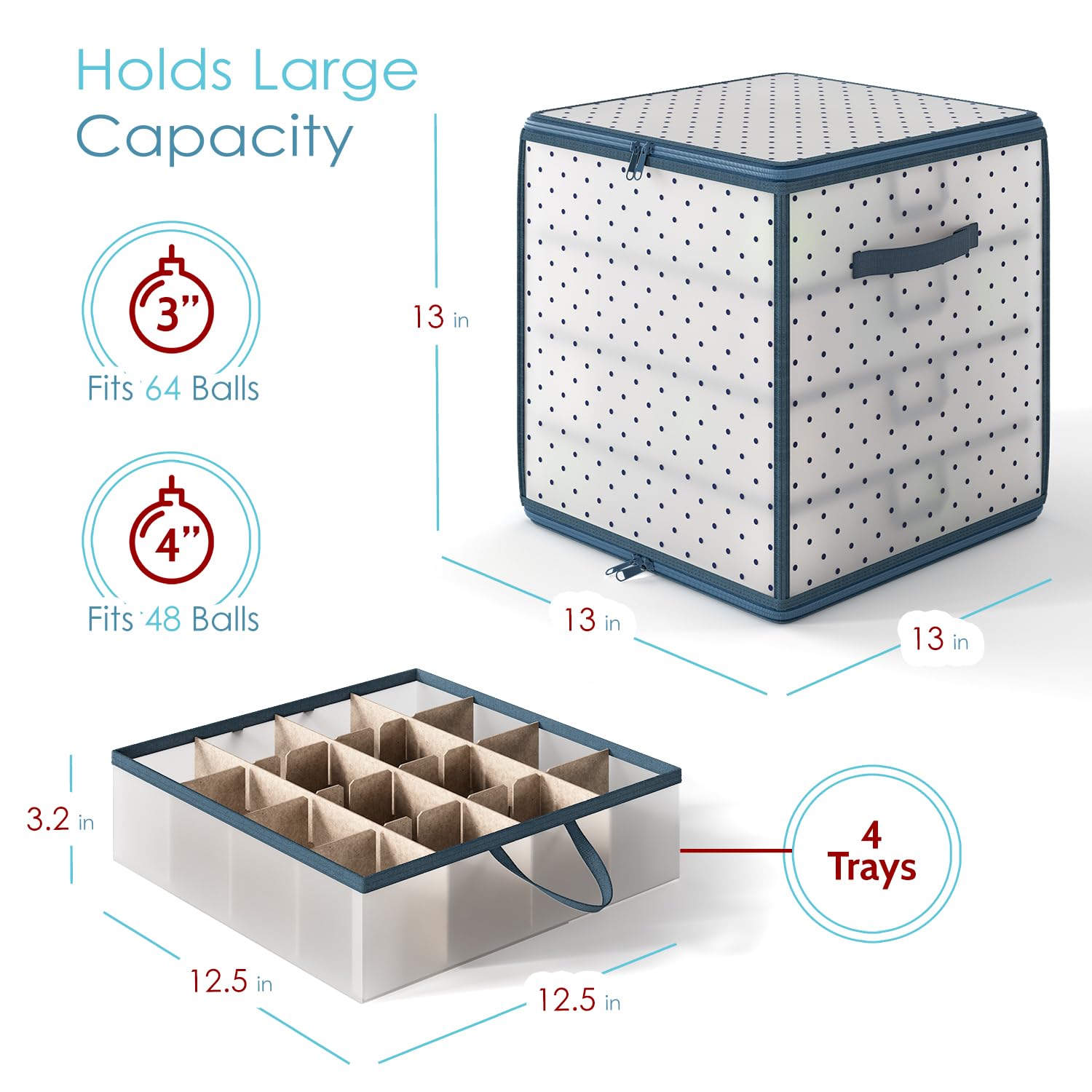 Hearth & Harbor intérieur avec diviseurs modulables pour organisation