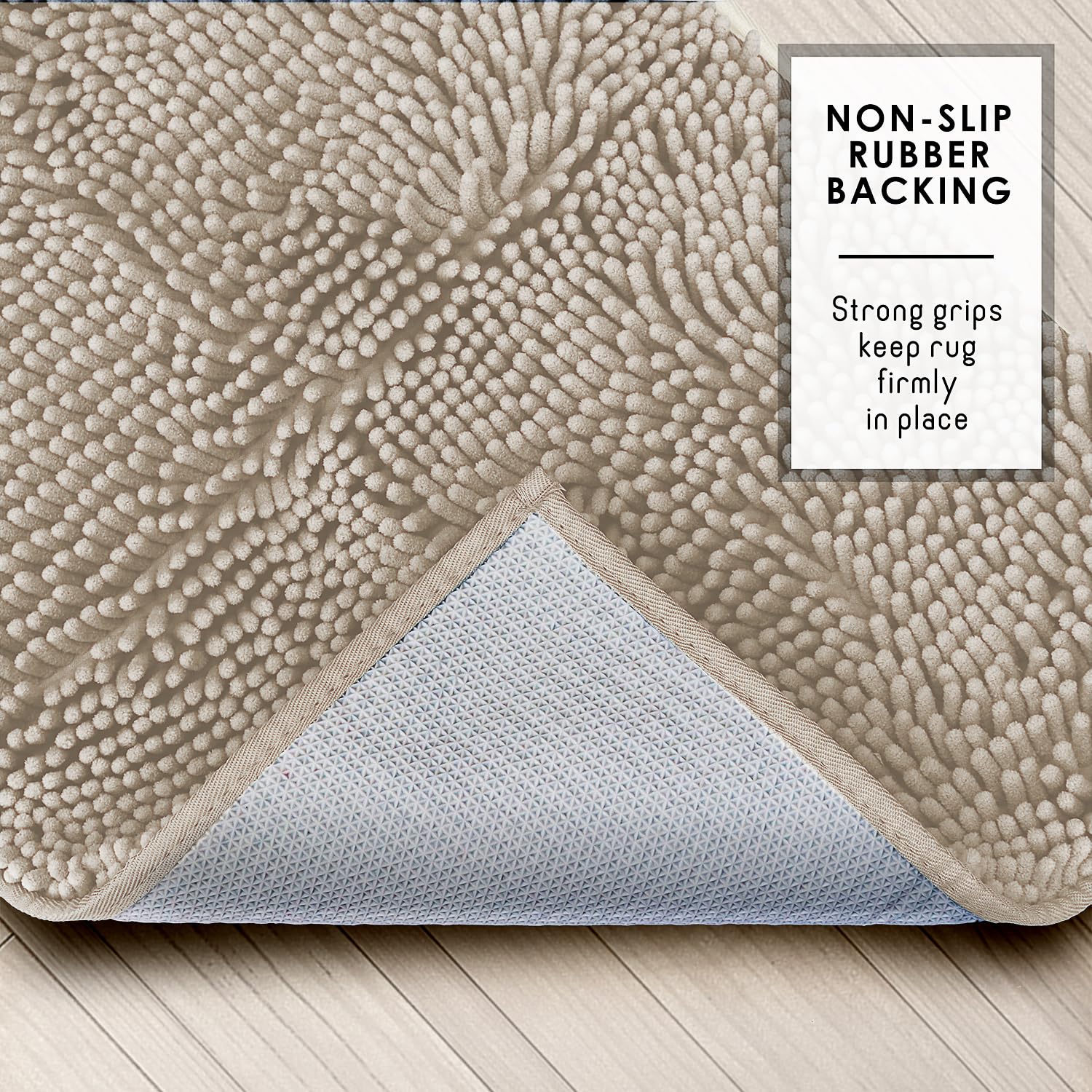 Hearth & Harbor tapis placé devant baignoire offrant zone d'absorption pratique