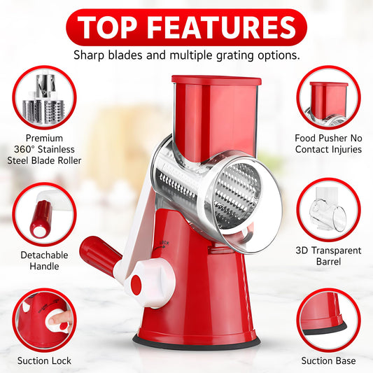 HEARTHLY tambour en acier inoxydable pour une coupe précise et durable