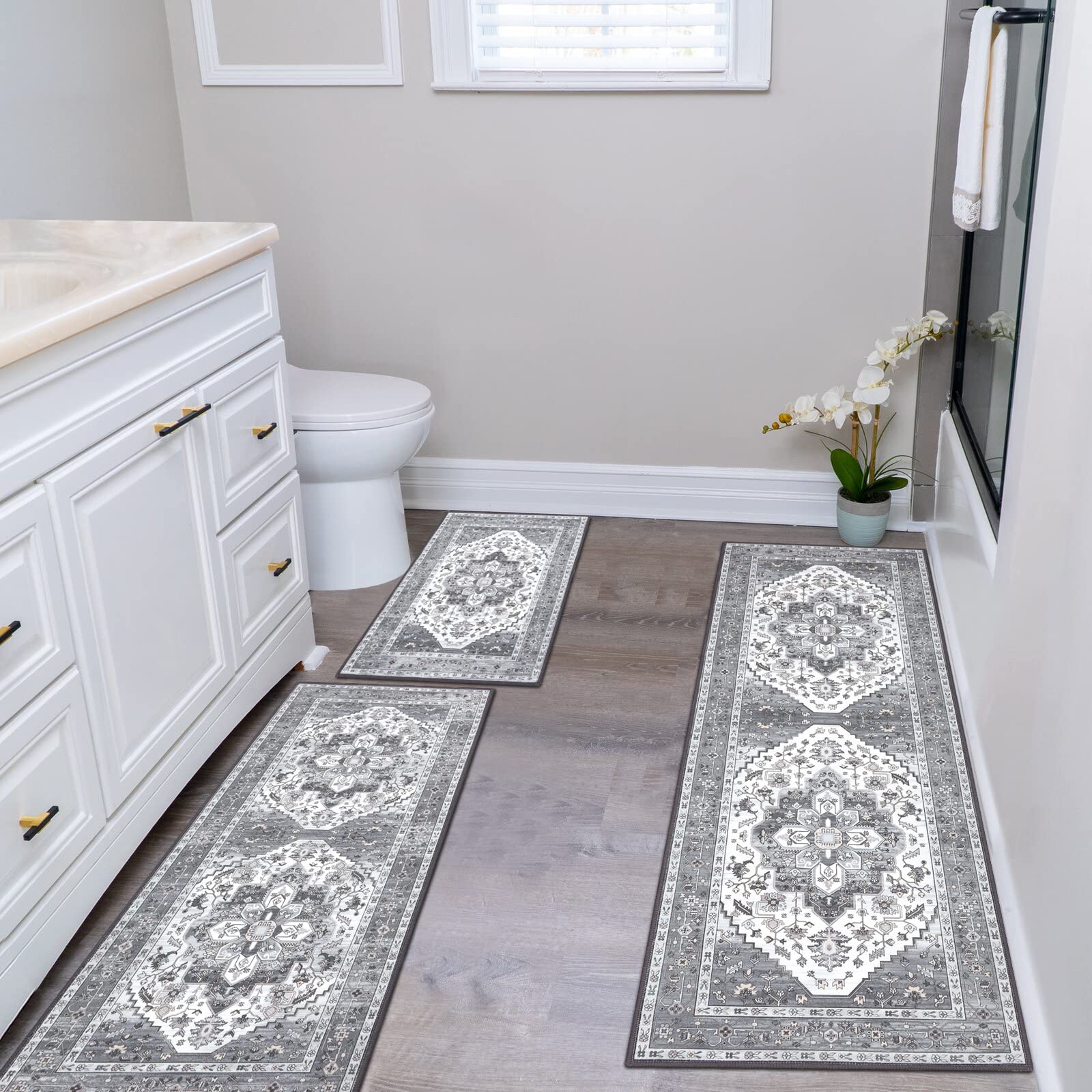 HEBE tapis plié prêt au lavage machine, facilité d'entretien