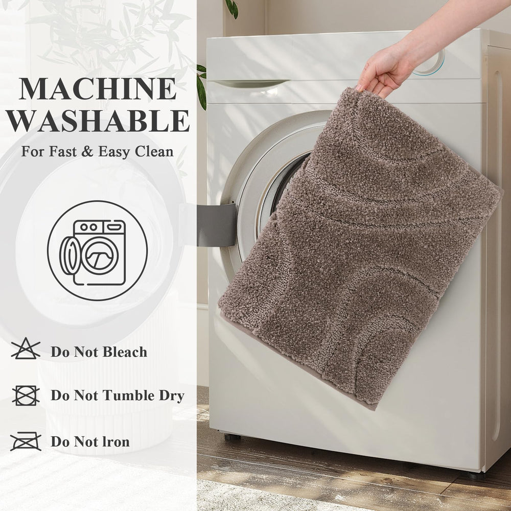 HEBE RUGS couvre-abattant posé sur toilette, finition coordonnée