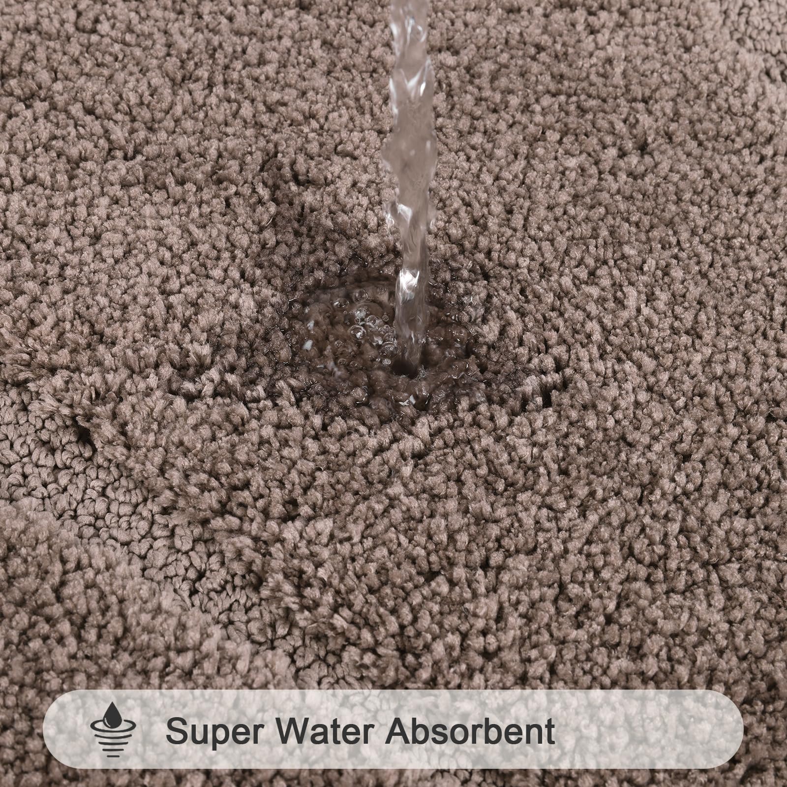 HEBE RUGS tapis devant douche en usage, absorption efficace
