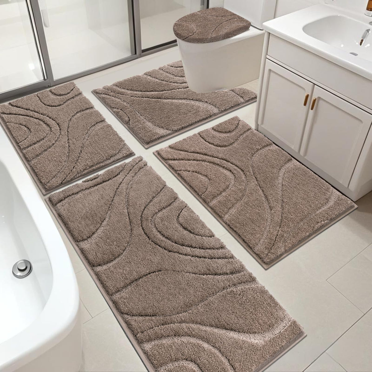 HEBE RUGS vue frontale du lot 5 pièces, apporte confort immédiat