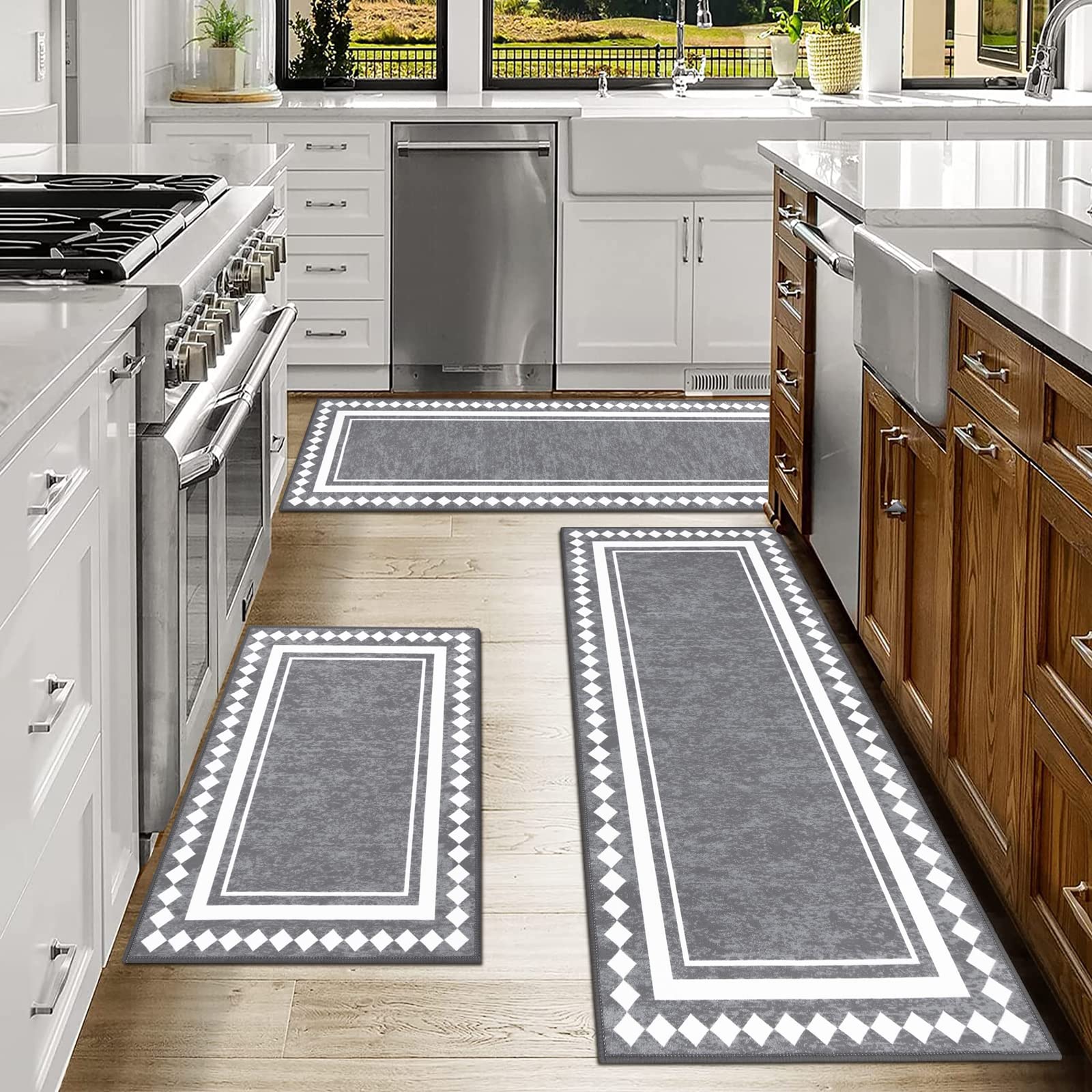 HEBE RUGS tissage profil bas permet ouverture des portes sans obstruction