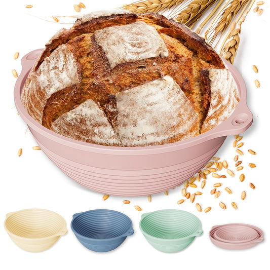 HEBEICRMY emballage avant montrant le coffret et les quatre bannetons, gain de temps