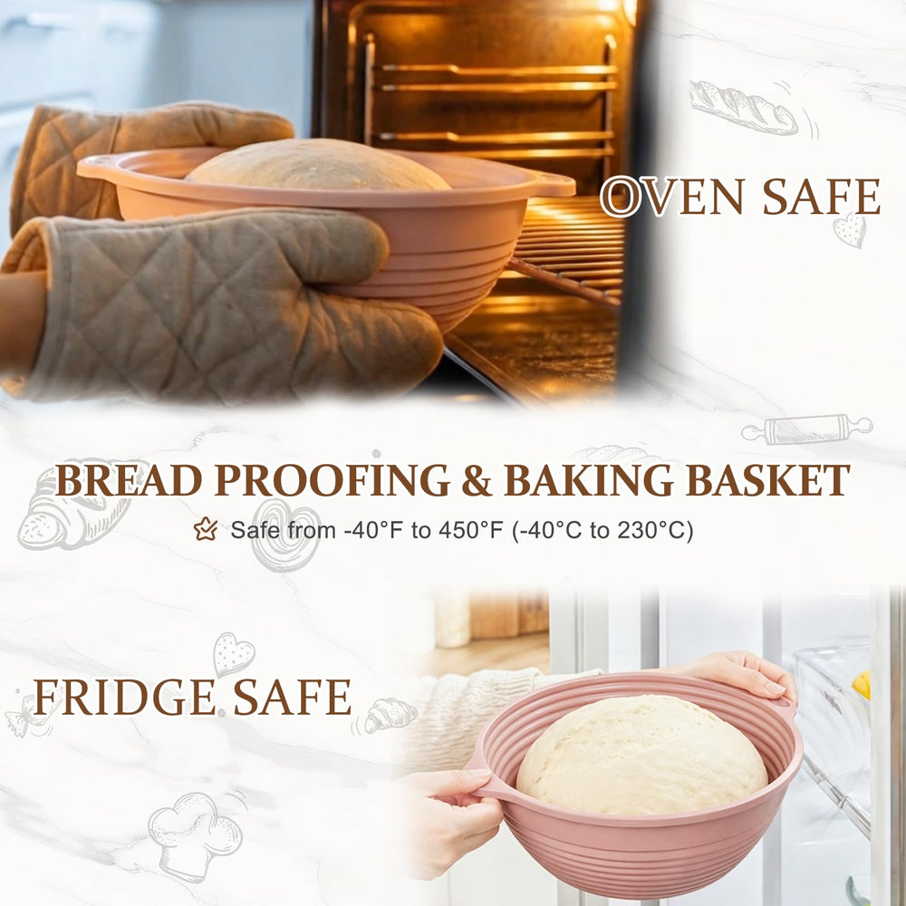 HEBEICRMY banneton contenant pâte en fermentation, conservation de la structure