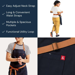 hedley & bennett boucle de cou ajustable et liens de taille pour confort personnalisé