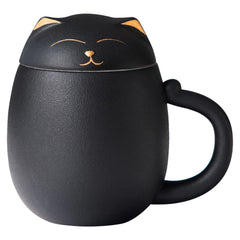 HEER visage chat sur tasse, rend l'heure du thé ludique et esthétique