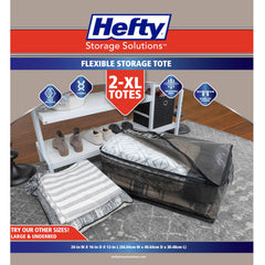 Hefty gros plan fermeture éclair double pour sécurité