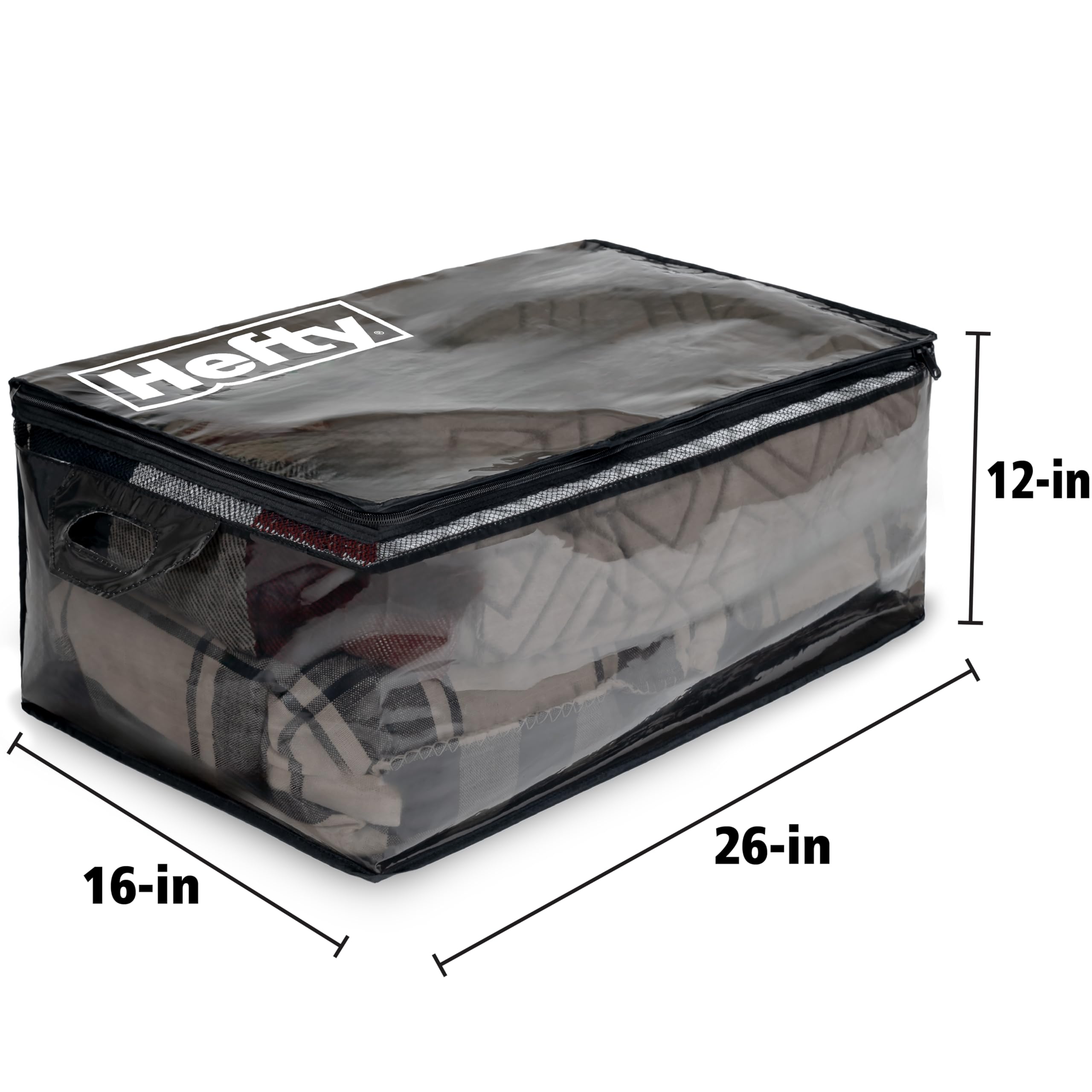 Hefty sac plié à plat pour rangement peu encombrant