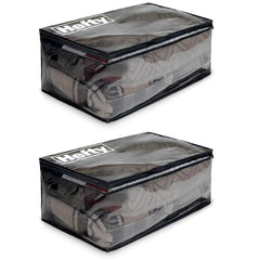 Hefty sac face avant montrant capacité et protection
