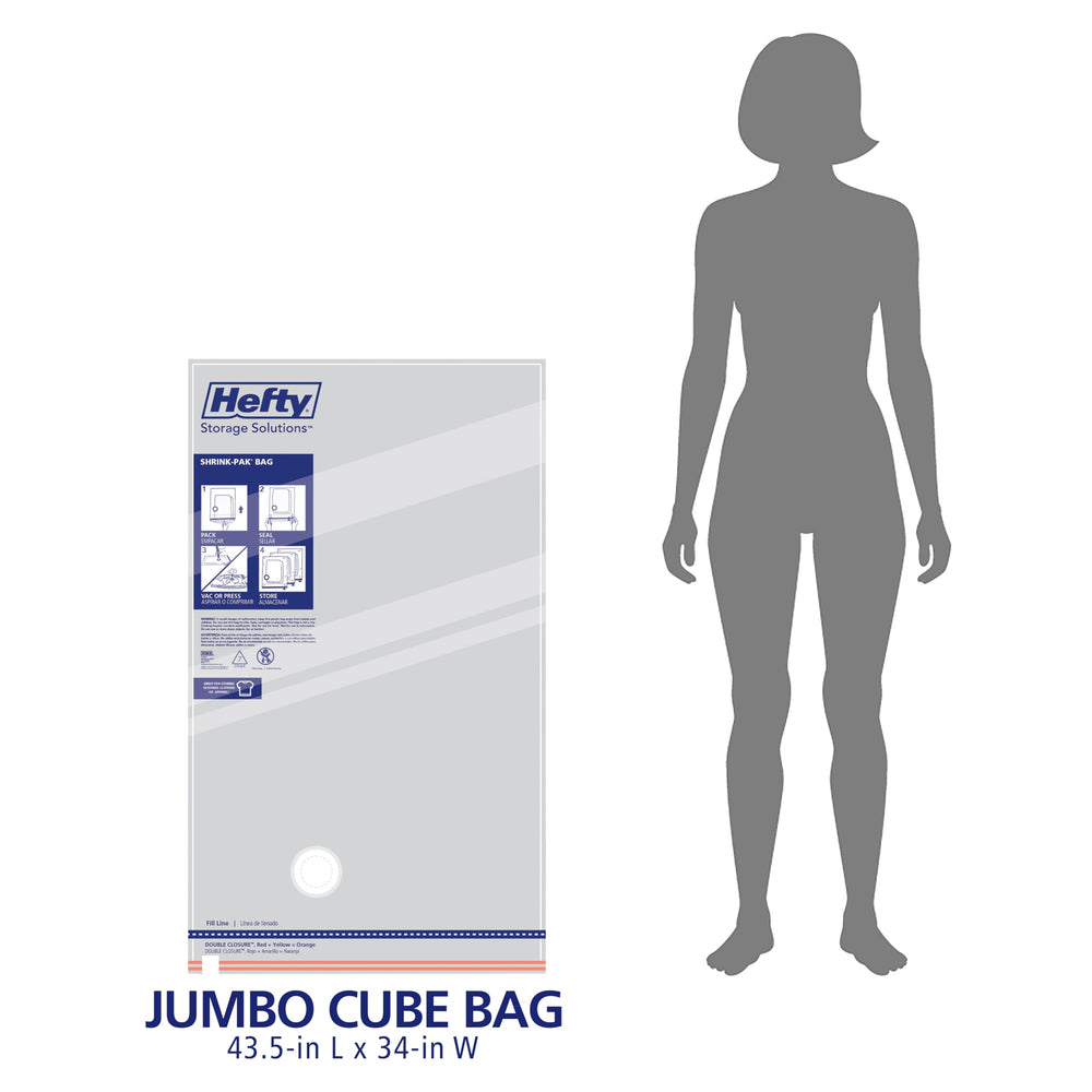 Hefty sac compressé dans valise pour voyage plus léger
