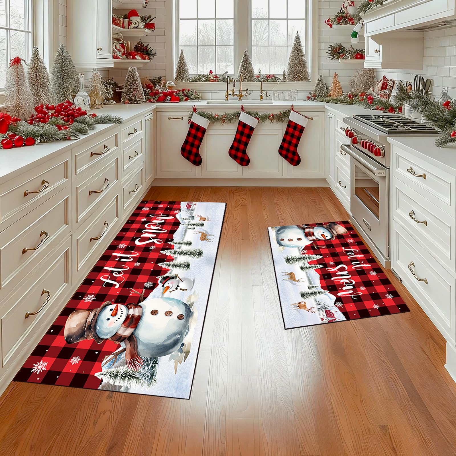 HEHJIPY scène déco cuisine festive complète l'aménagement hivernal
