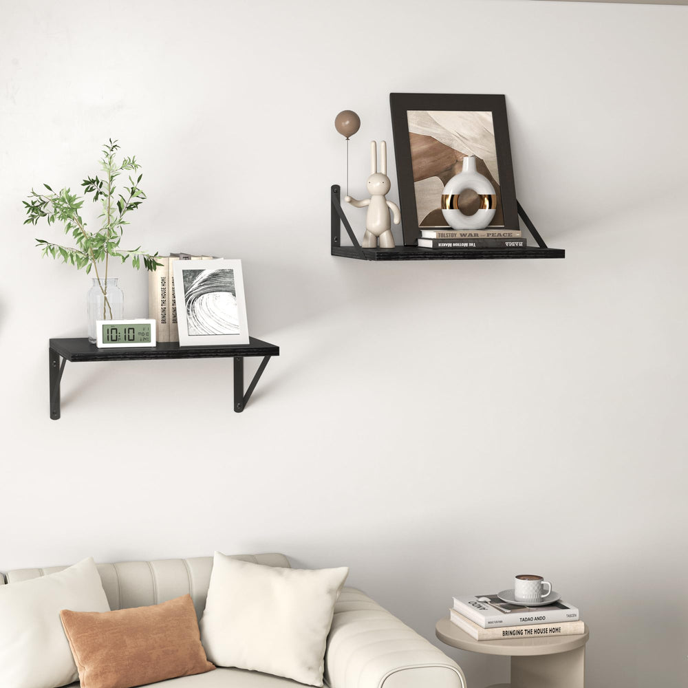 Heimlove lot de deux étagères décorées, style moderne et rangement optimisé