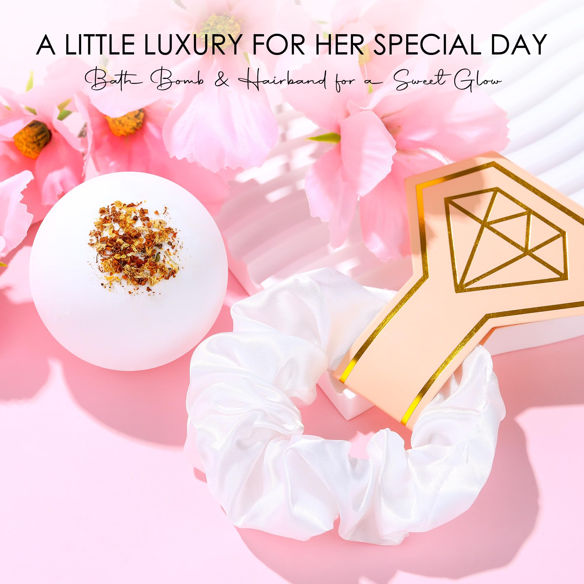 HELORAY bombe de bain et bougie pour une relaxation avant le mariage