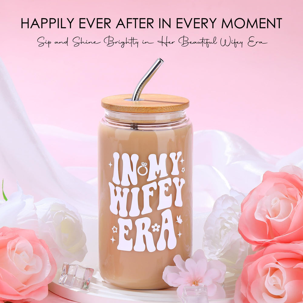 HELORAY verre « in my wifey era » avec paille pour boire élégamment
