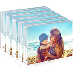 HELPlEX cadre acrylique face avant affichage sans bordure pour mise en valeur