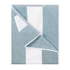 HENBAY serviette face avant montrant rayures bleu fumé et choix pratique