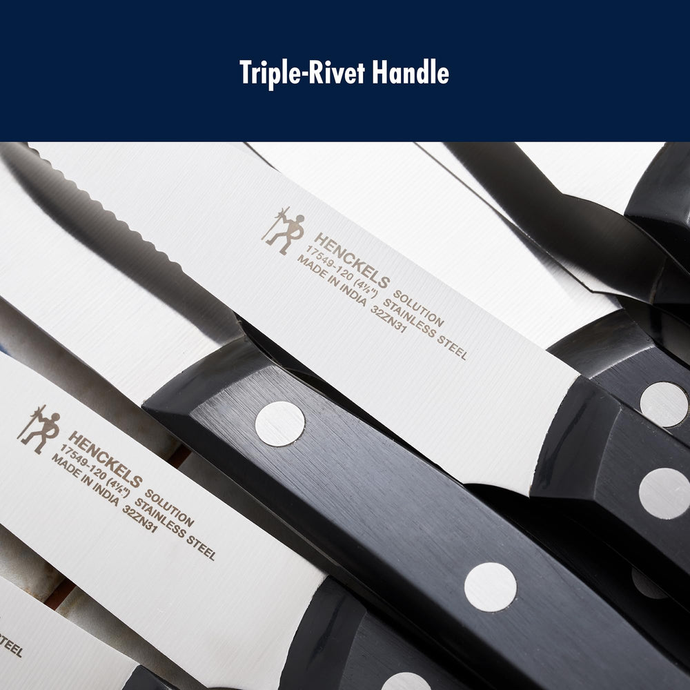 HENCKELS couteau en usage à table tranchant steak facilement pour repas réussis