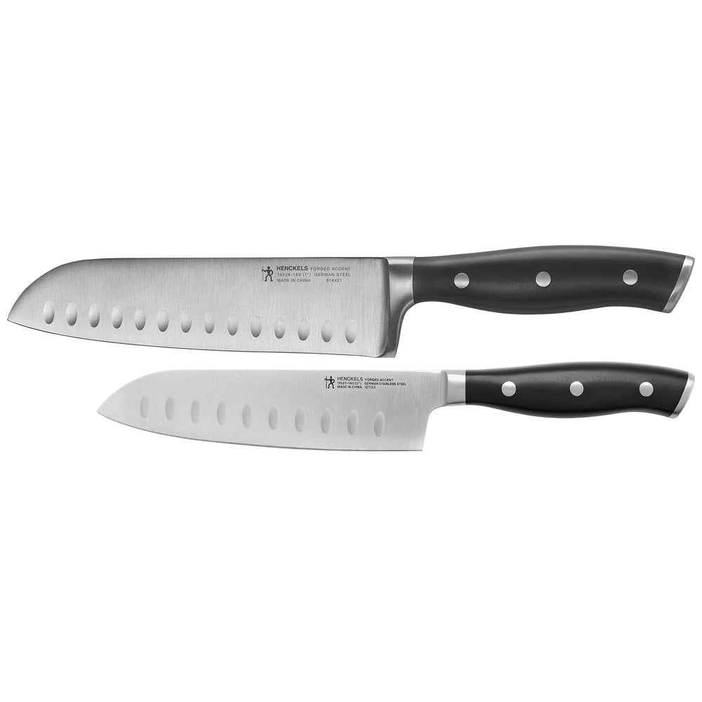 HENCKELS ensemble santoku face avant image produit, précision immédiate