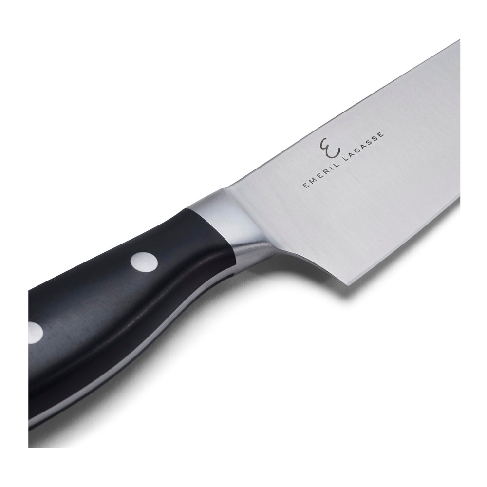 HENCKELS emballage Nola avec logo Emeril indiquant collaboration
