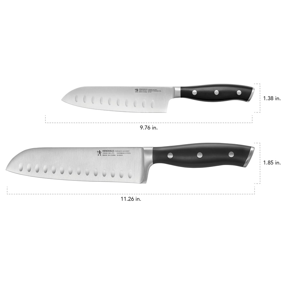 HENCKELS poignée triple rivet gros plan pour prise sûre et confortable