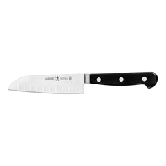 HENCKELS Santoku 5" face avant montrant la lame tranchante et le bénéfice de précision