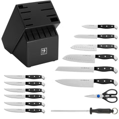HENCKELS santoku avec alvéoles, évite l’adhérence pour tranches nettes