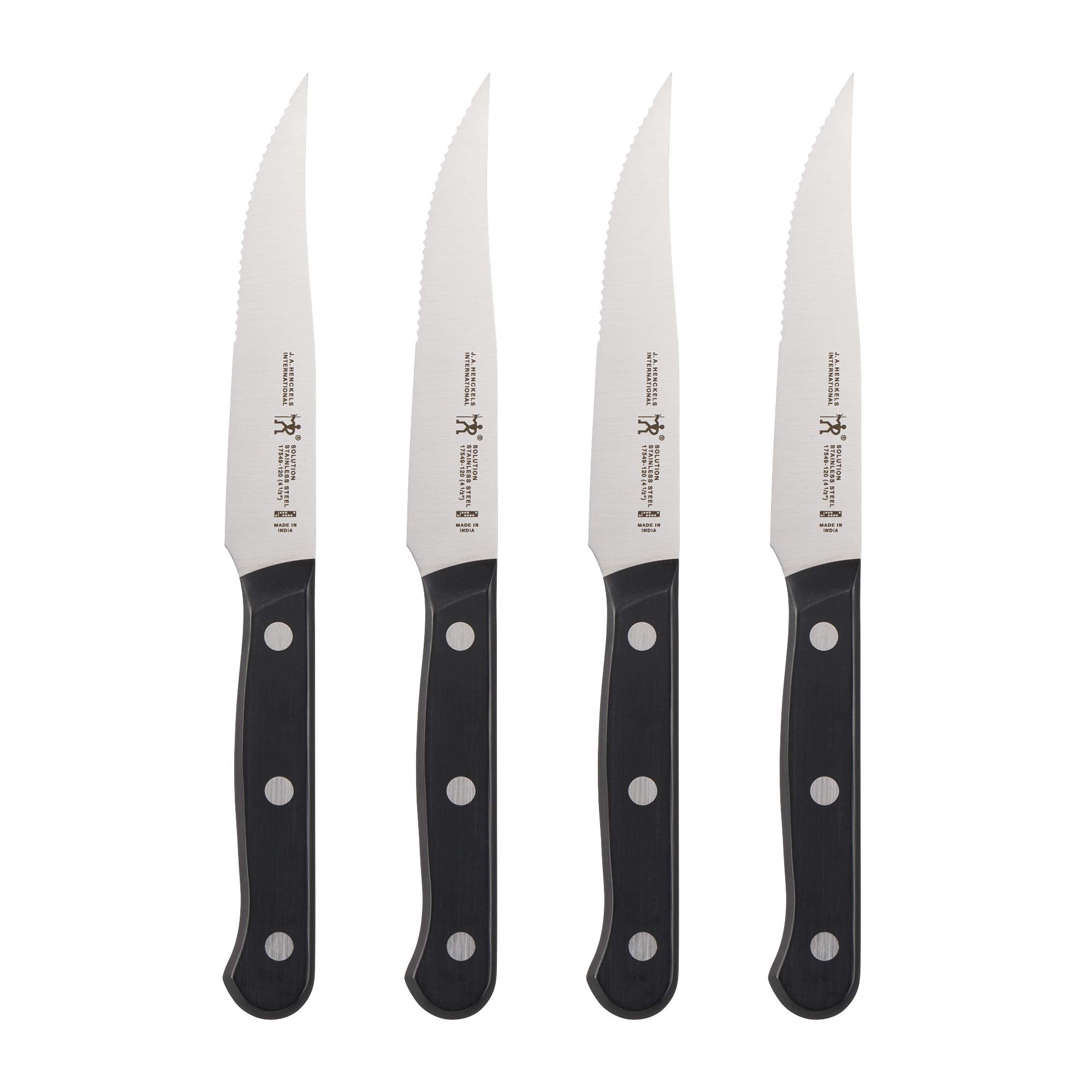 HENCKELS vue face avant du set montrant design compact et finition satinée bénéfique