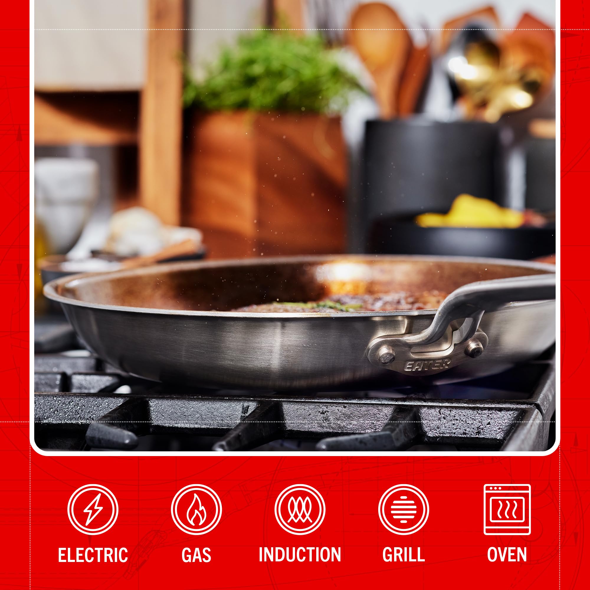 Heritage Steel versement de sauce sans goutte facilitant service propre