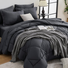 HEVUMYI couette king face montrant tombé uniforme et confort élégant