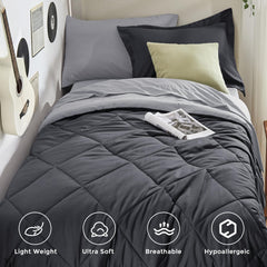 HEVUMYI gros plan tissu microfibre brossée offrant douceur confortable