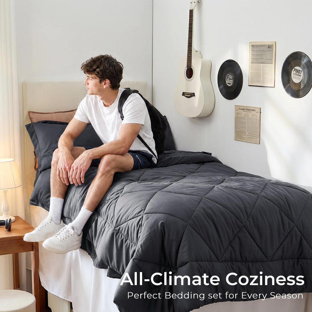 HEVUMYI taie et housse traversin, finitions nettes pour sommeil reposant