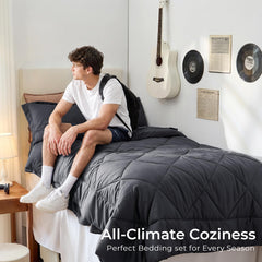 HEVUMYI taie et housse traversin, finitions nettes pour sommeil reposant