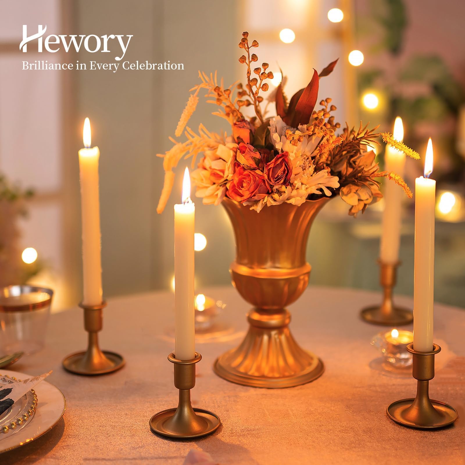 Hewory usage en centre de table de mariage pour ambiance raffinée