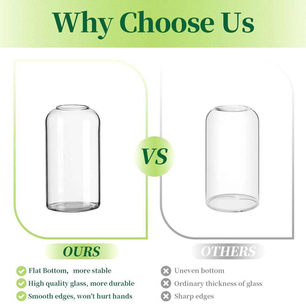 Hewory gros plan verre soufflé montrant transparence et finition lisse