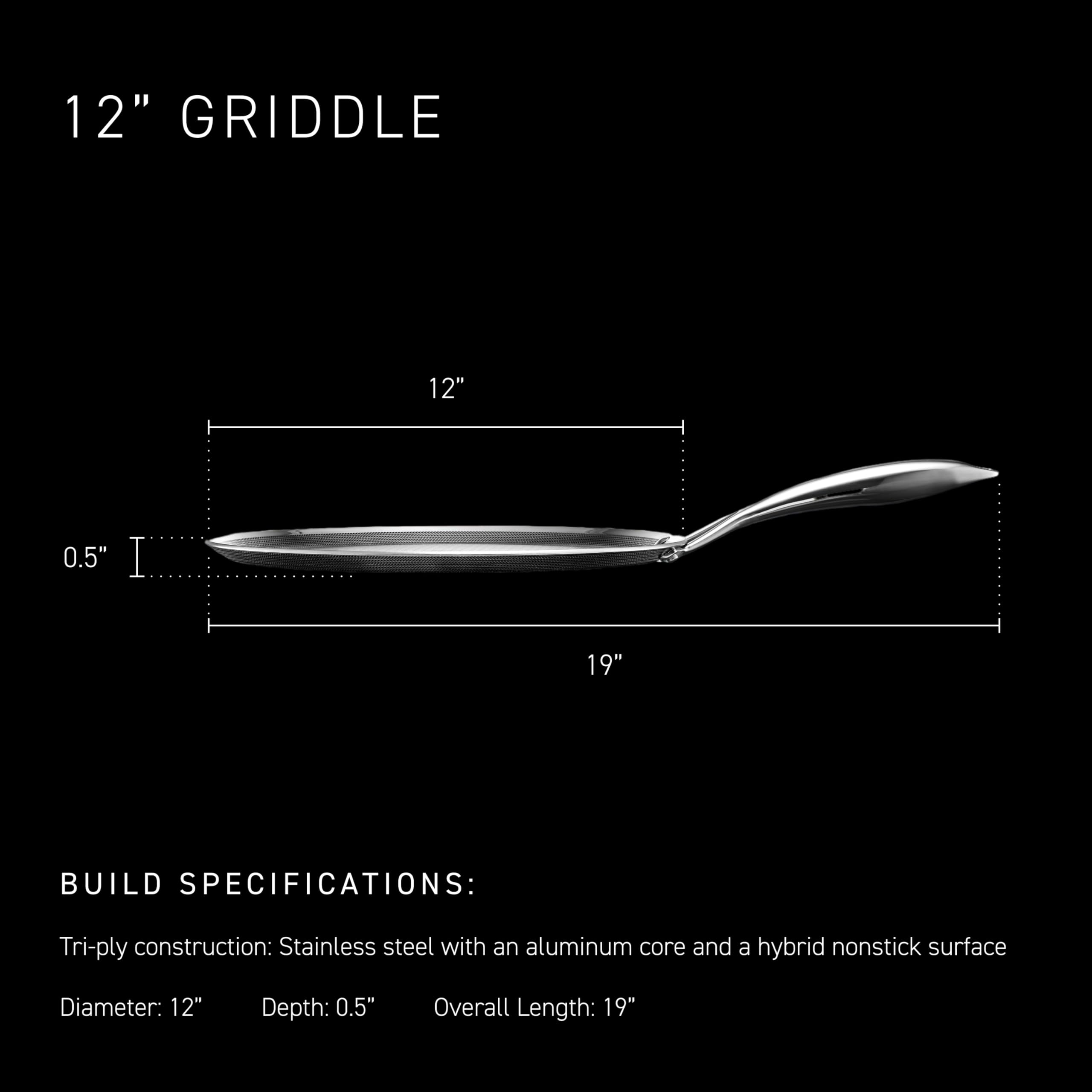 HexClad poêle-gril en usage sur cuisinière pour saisir efficacement