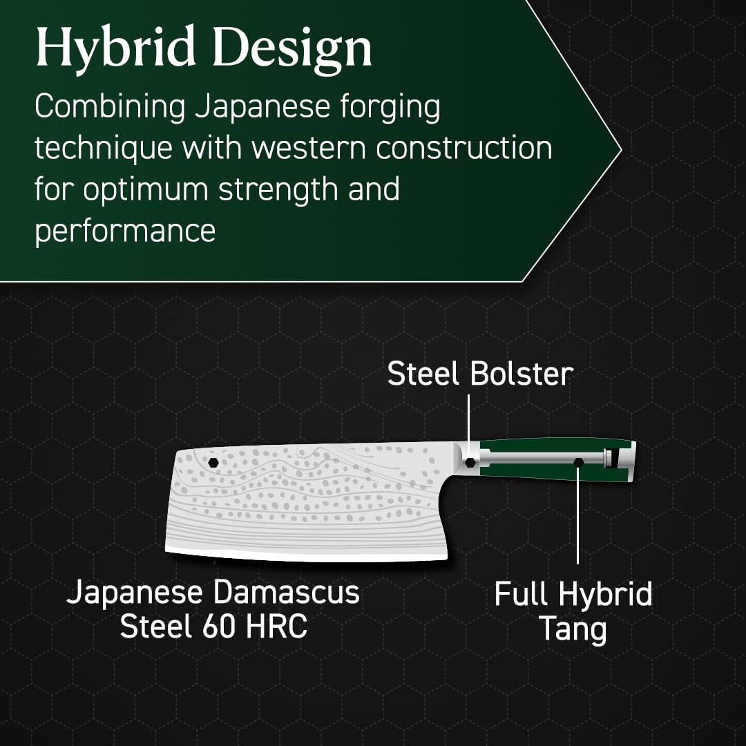 HexClad détail manche Pakkawood ergonomique offrant confort et contrôle prolongé
