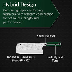 HexClad détail manche Pakkawood ergonomique offrant confort et contrôle prolongé
