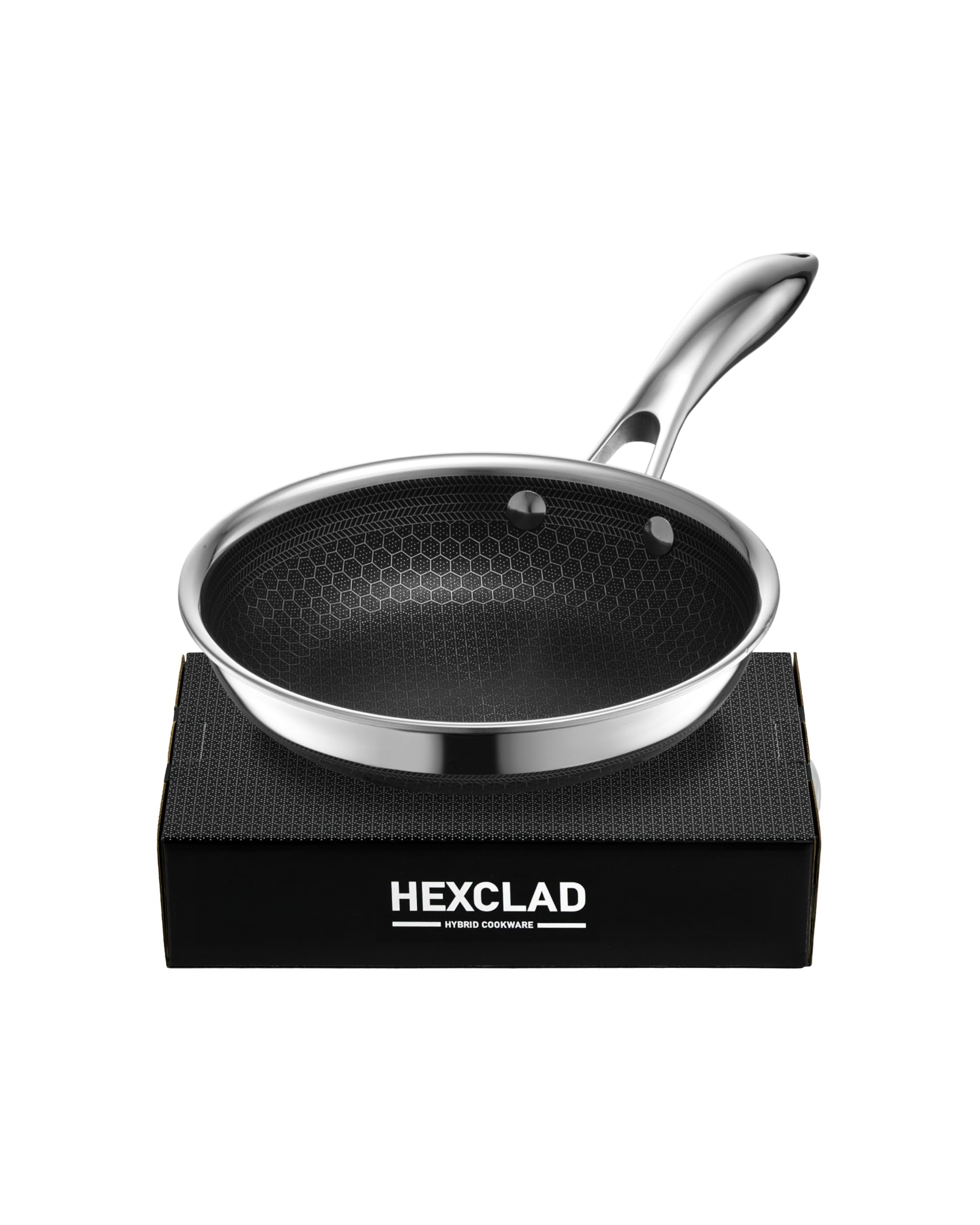 HexClad poêle 7" face avant montrant finition et forme, durabilité visible