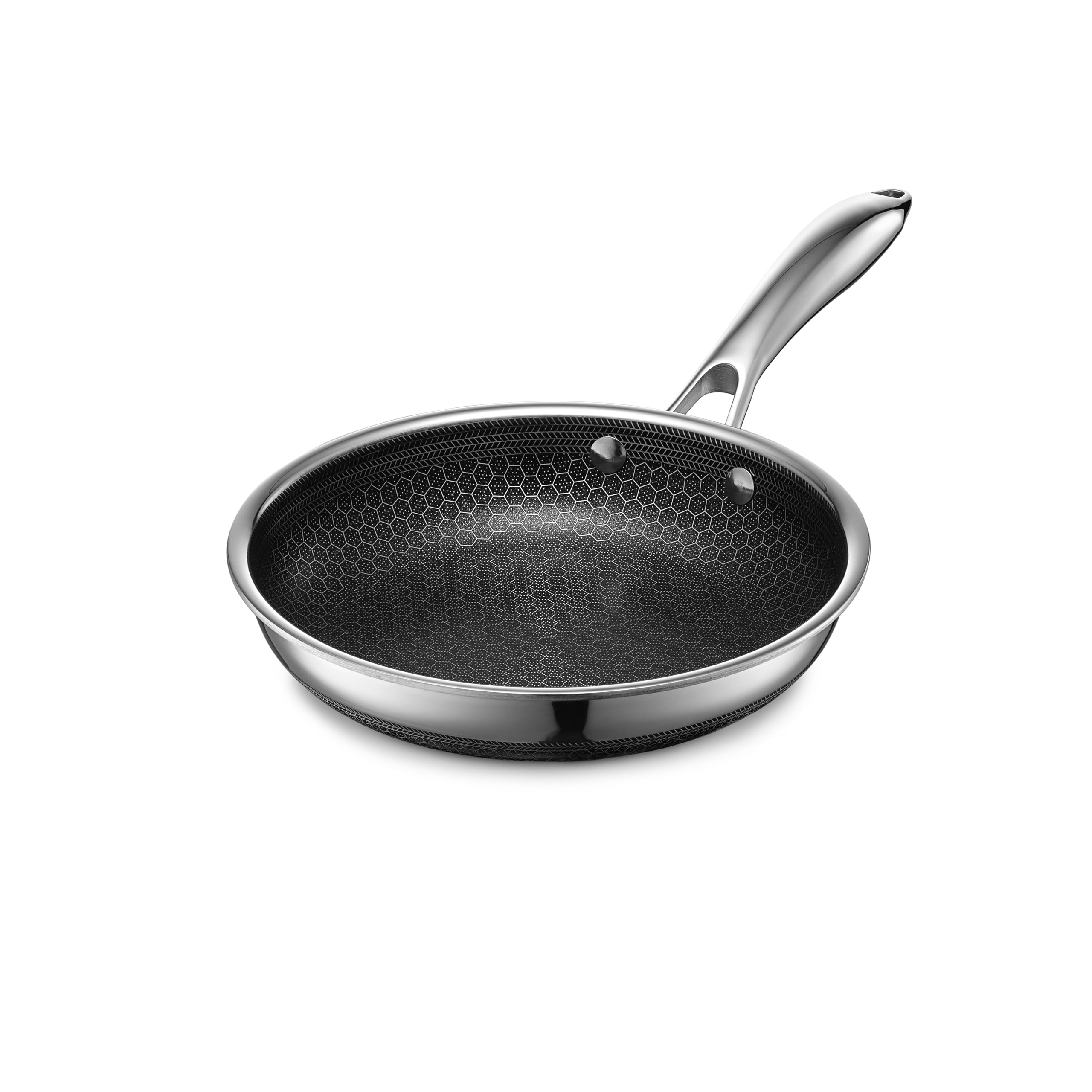 HexClad poêle 8" face avant montrant finition premium et polyvalence