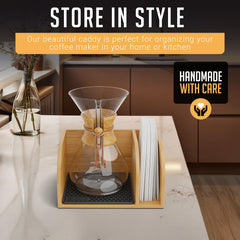 HEXNUB en usage avec Chemex démontrant stabilité pendant le versement
