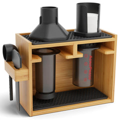 HEXNUB vue de face avec AeroPress montrant organisation compacte