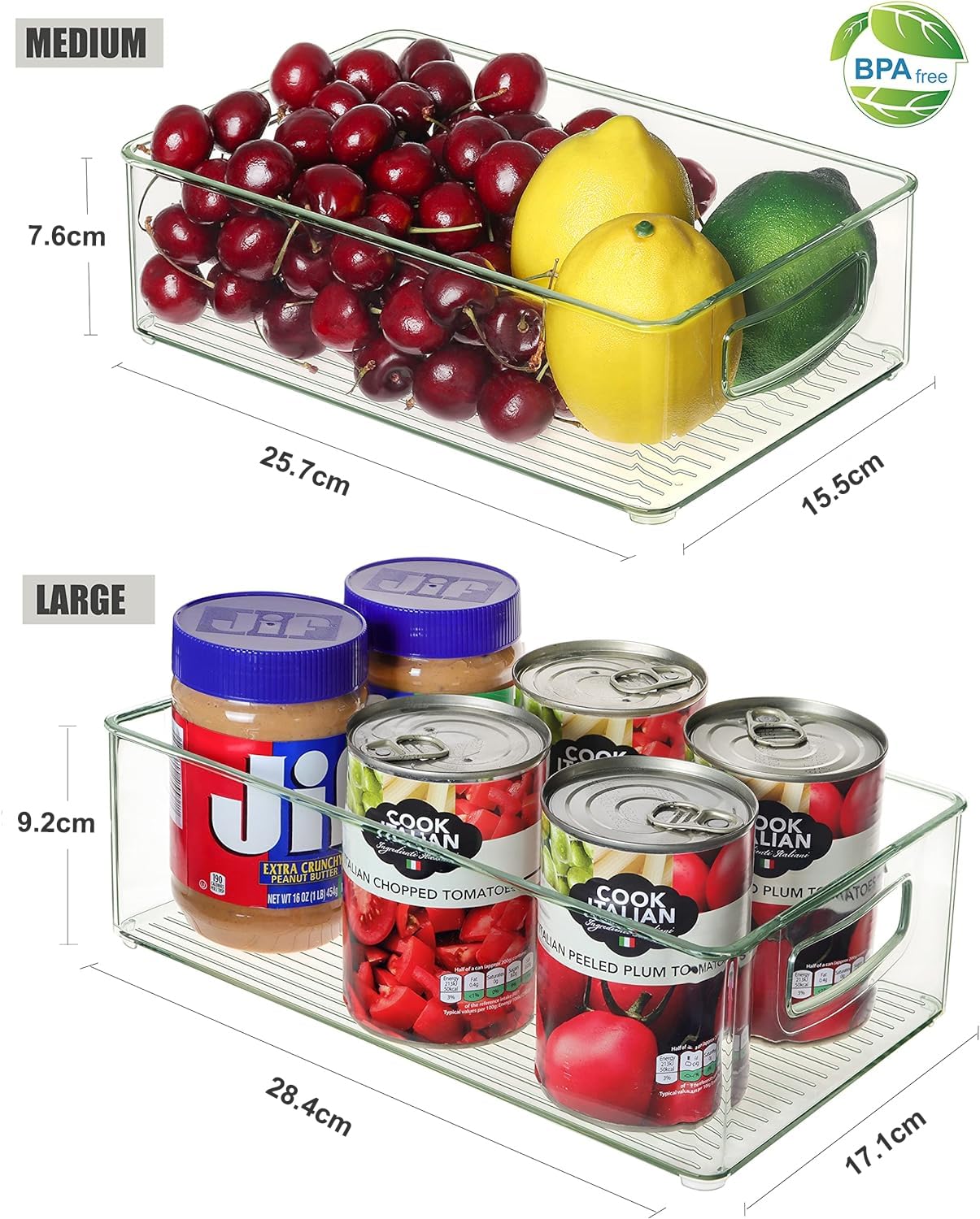 Heyuzb bacs contenant légumes et petits fruits pour stockage organisé et propre