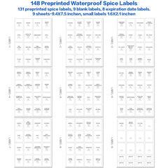 HHMJSM ensemble de 6 bocaux posé sur table pour organisation visible