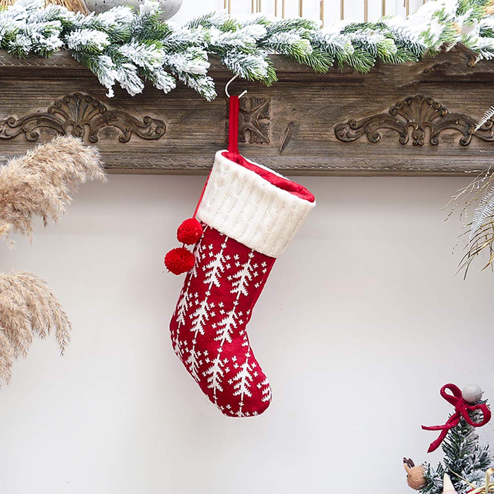 HHOCN chaussettes accrochées à la cheminée, facilite rangement cadeaux