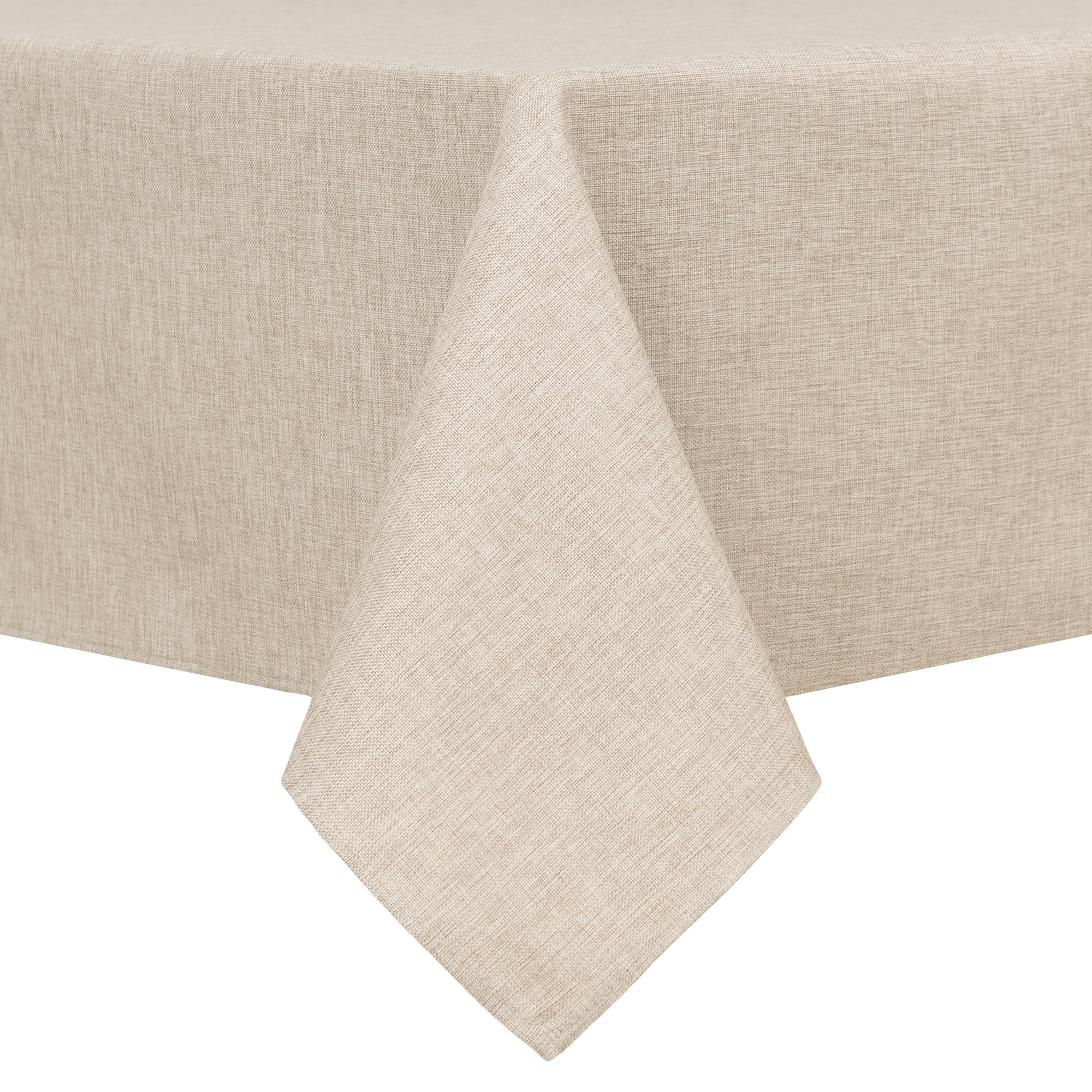 Hiasan nappe beige face avant montrant protection élégante de table