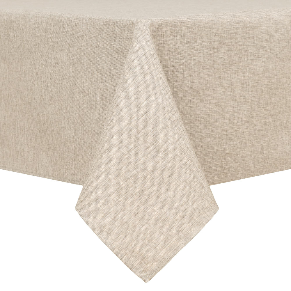 Hiasan nappe beige face avant montrant protection élégante de table
