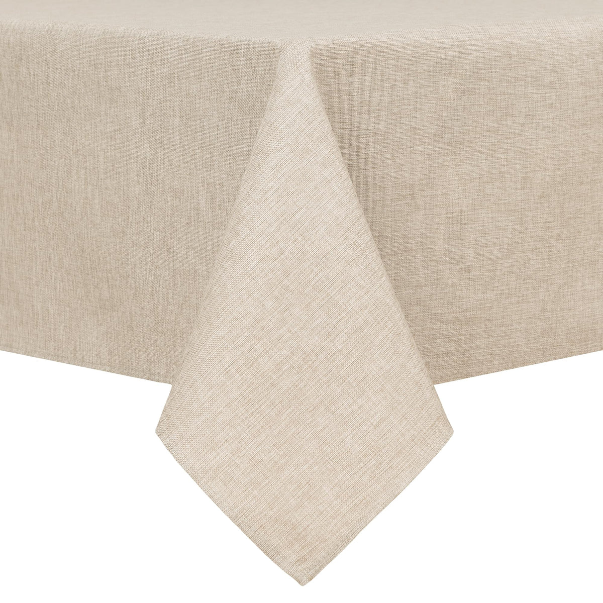 Hiasan nappe beige face avant montrant protection élégante de table