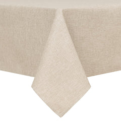 Hiasan nappe beige face avant montrant protection élégante de table
